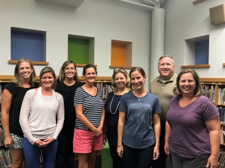 A photo of the 8 members of the Hollymead PTO Board.