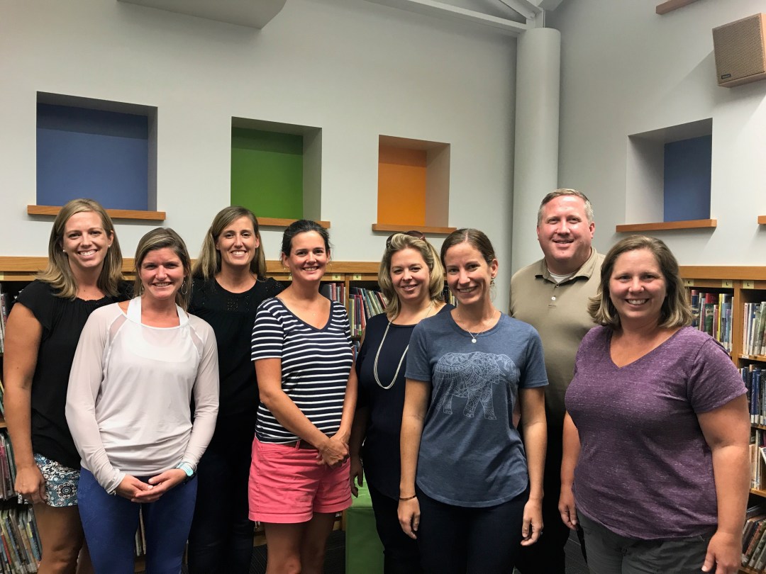 A photo of the 8 members of the Hollymead PTO Board.